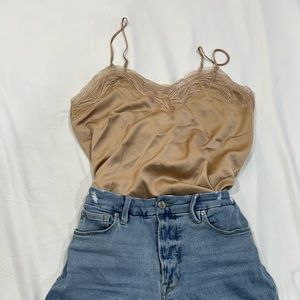 Express -  spaghetti strap lace top